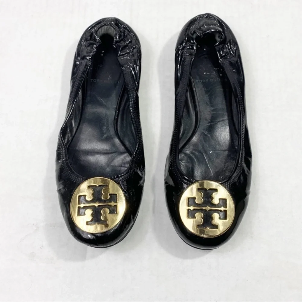 TORY BURCH Reva Patent Leather Ballet Flats
